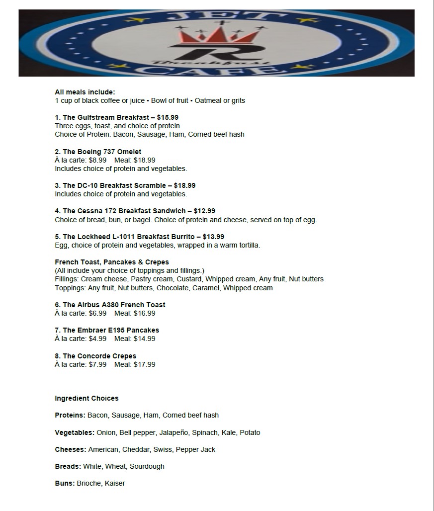 JetCafe Menu v2