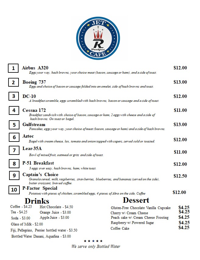 Jet Menu 1